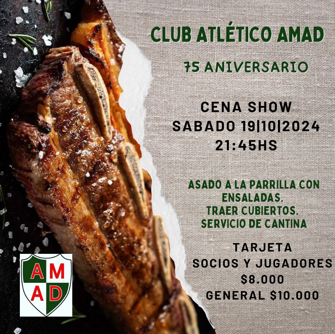 AMAD CELEBRA 75 AÑOS CON UNA GRAN CENA ANIVERSARIO