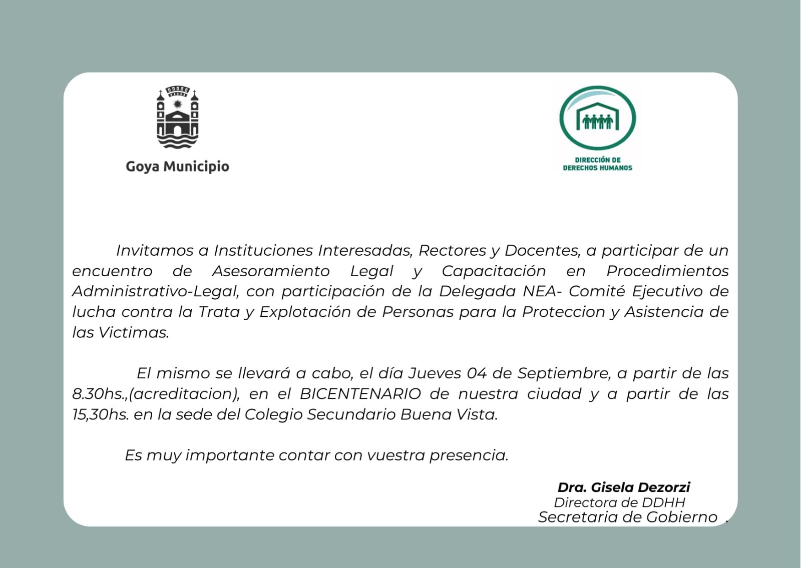 PROGRAMA “DIFUNDIENDO DERECHOS”