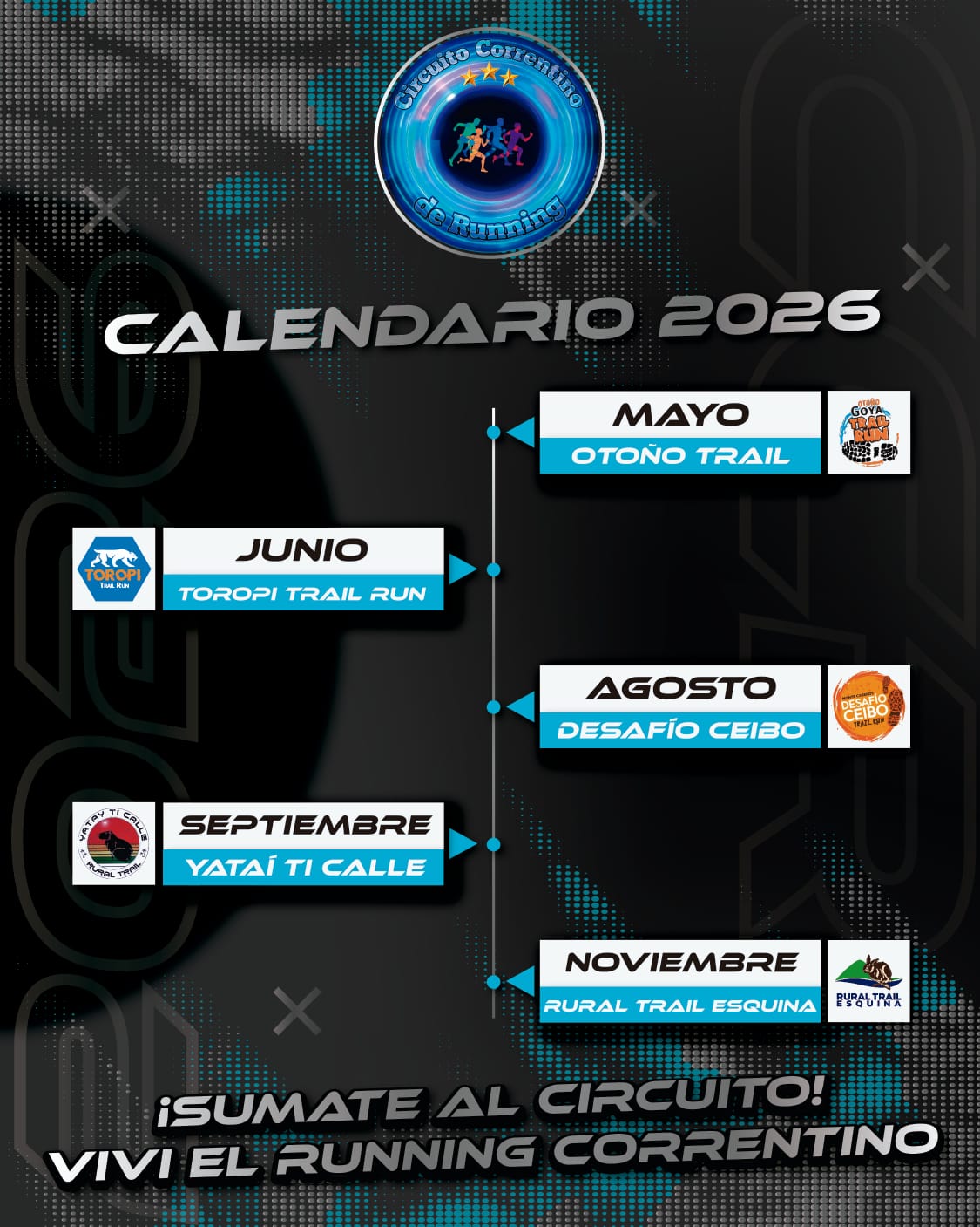 "GOYA OTOÑO TRAIL RUN": CIRCUITO CORRENTINO DE RUNNING 2026
