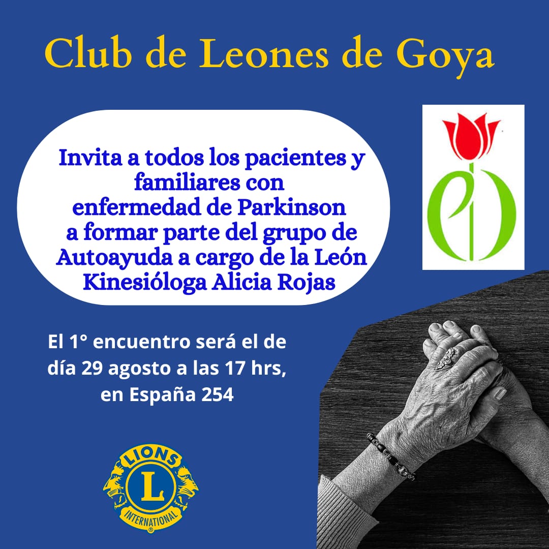 CONTENCIÓN Y ACOMPAÑAMIENTO: NUEVA INICIATIVA DEL CLUB DE LEONES PARA PERSONAS CON PARKINSON