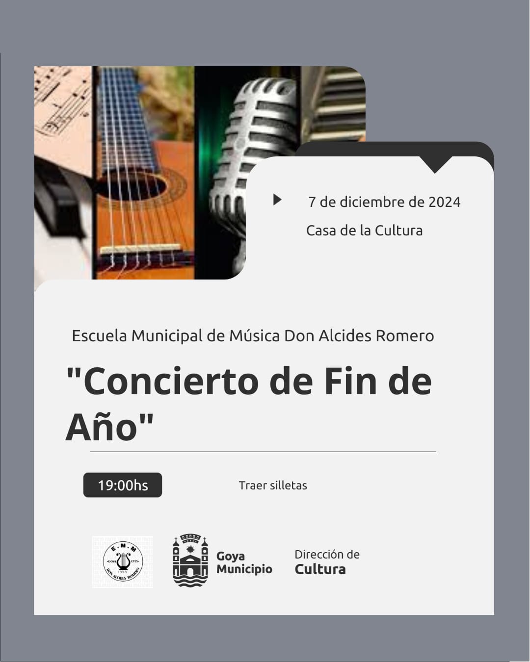 Concierto de fin de año de La Escuela Municipal de Música “Alcides Romero”