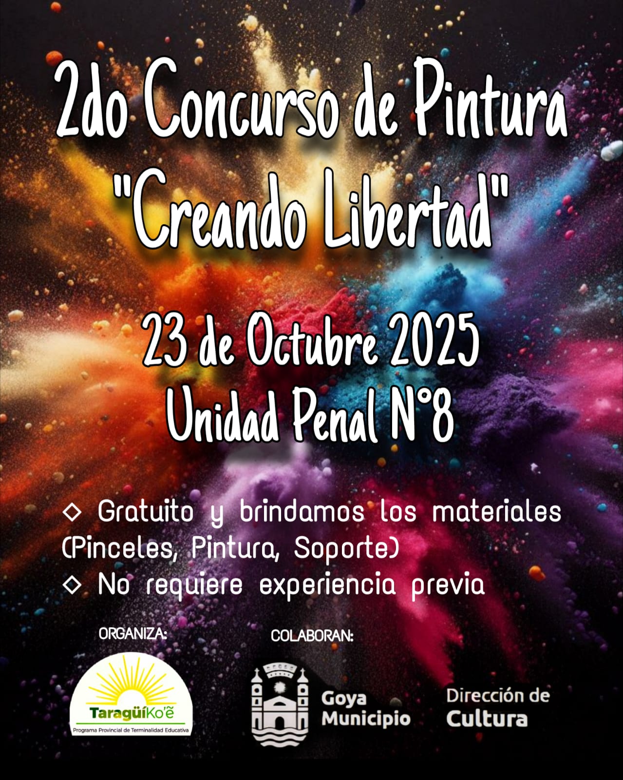 ESTE JUEVES, CONCURSO DE PINTURAS EN UNIDAD PENAL DE GOYA