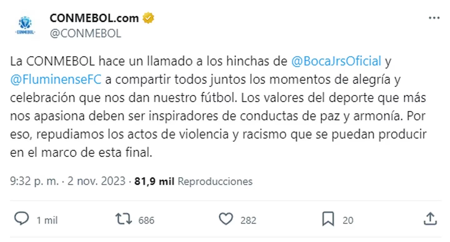 "Que los hinchas de Boca no respondan a ninguna provocación": el PEDIDO del embajador argentino en Brasil