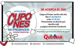 cupones no premiados febrero