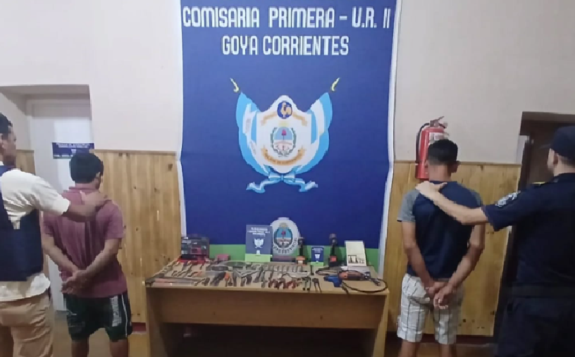 GOYA: CAYERON LOS “MANITAS LARGAS” Y RECUPERARON HERRAMIENTAS ROBADAS