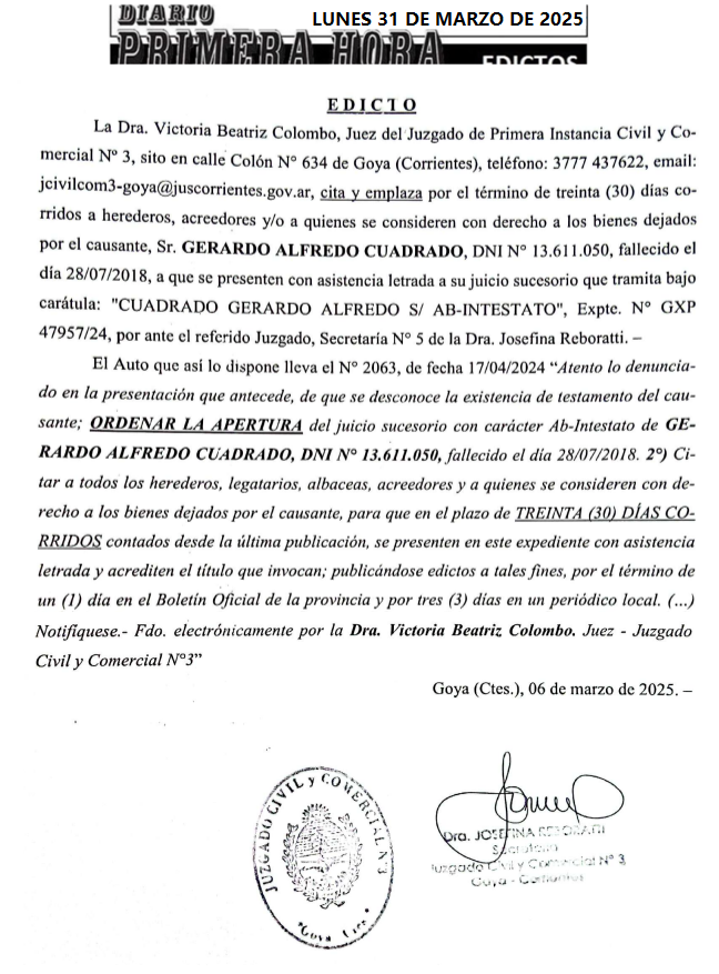 dia 1 lucre gomez