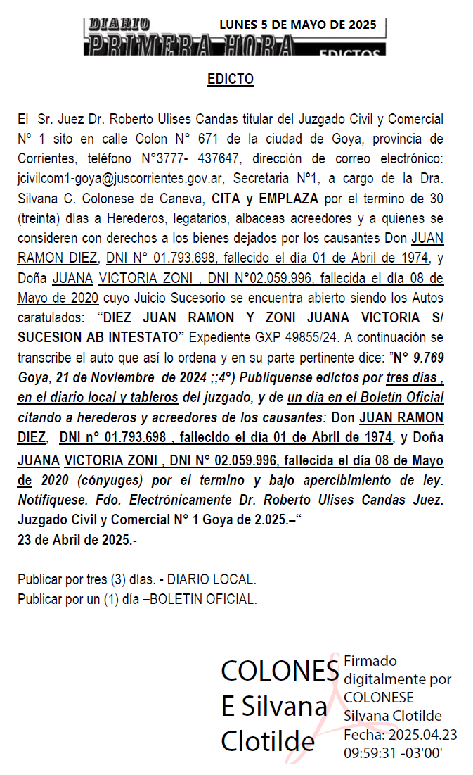 dia 1 verges
