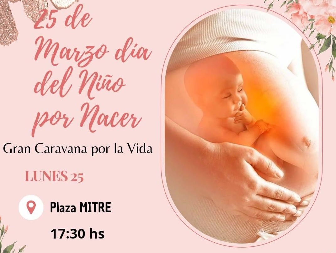 “Día del Niño por Nacer”: MUNICIPIO DE GOYA ADHIERE AL 25 DE MARZO, DÍA DEL NIÑO POR NACER