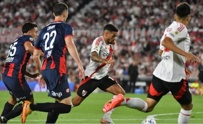 Liga Profesional: River y San Lorenzo igualaron 1-1 en el Monumental