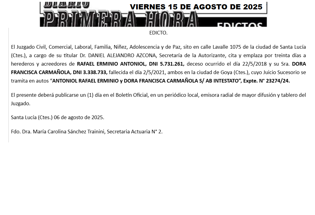 edicto alvare dia 1