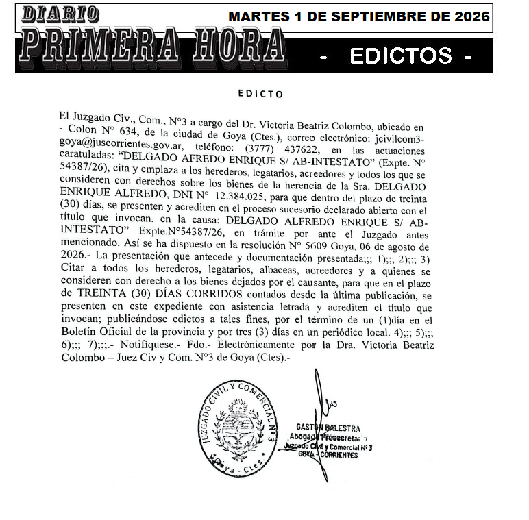 edicto babiky dia 2
