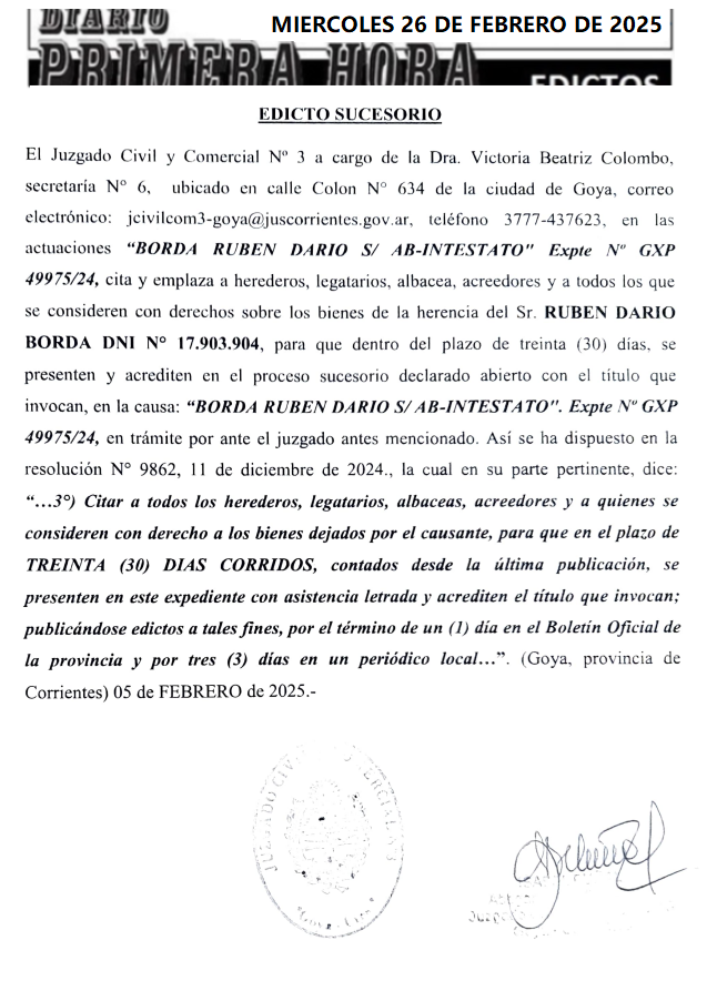 edicto caceres dia 3