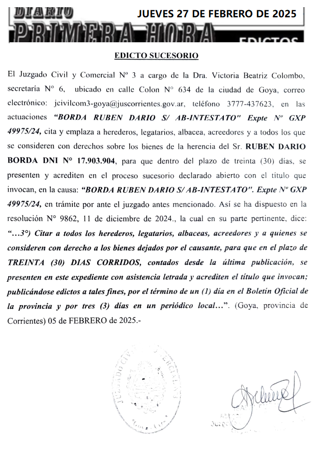 edicto dia 2 lorena sanche
