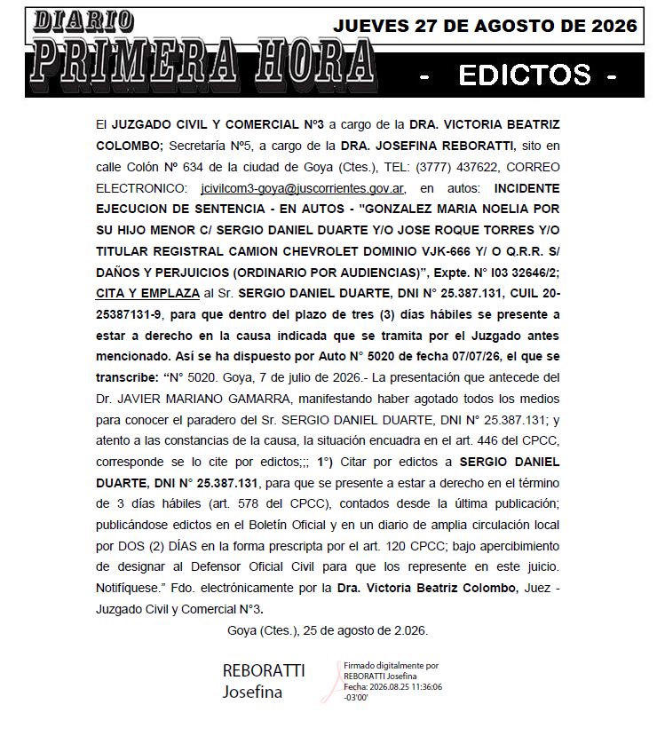 edicto gamarra dia 1