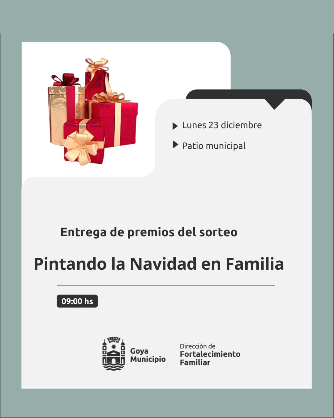 ENTREGA DE PREMIOS DEL CONCURSO "PINTANDO LA NAVIDAD EN FAMILIA"