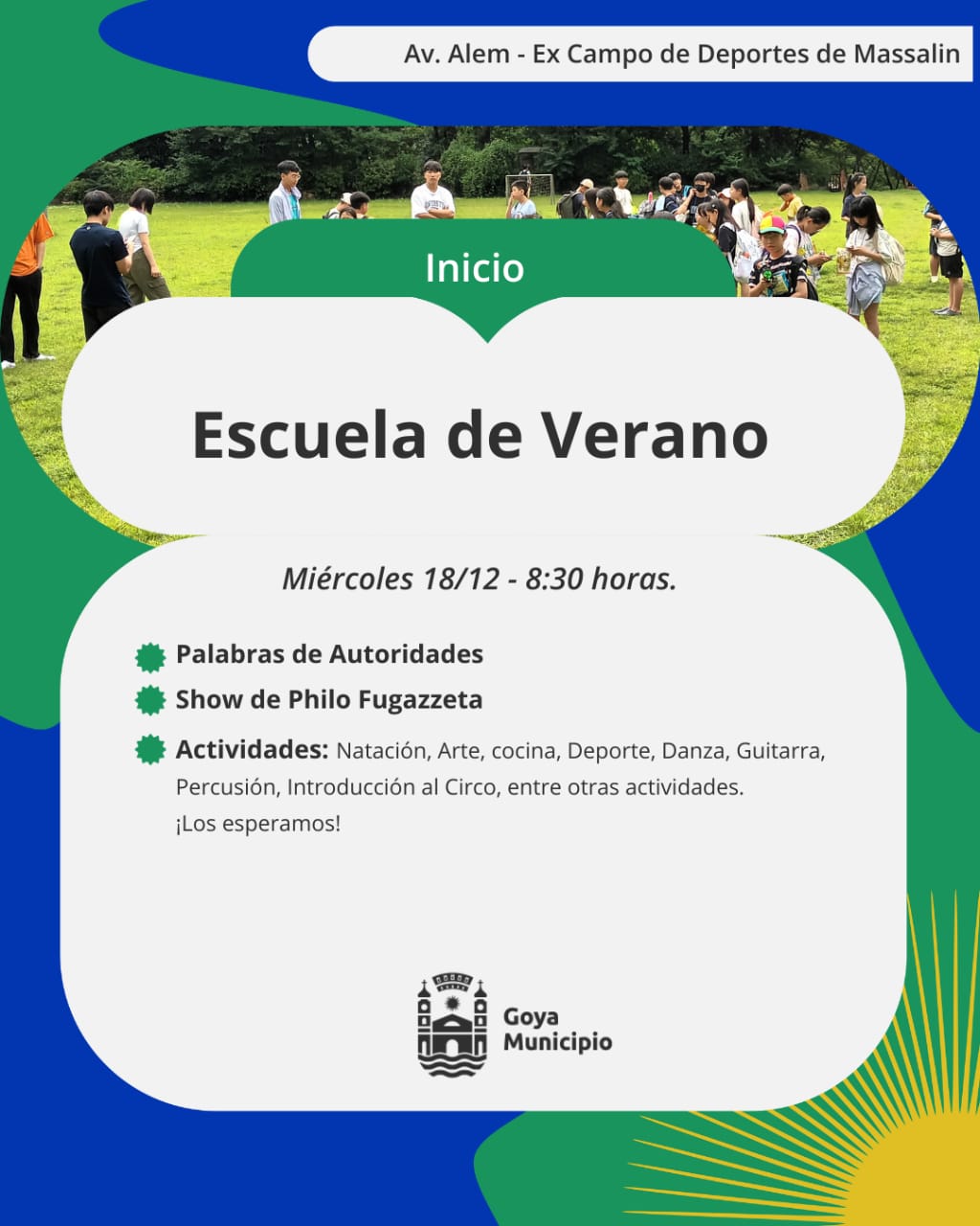 Ma Ana La Escuela De Verano Inicia Con Diversas Actividades En Goya