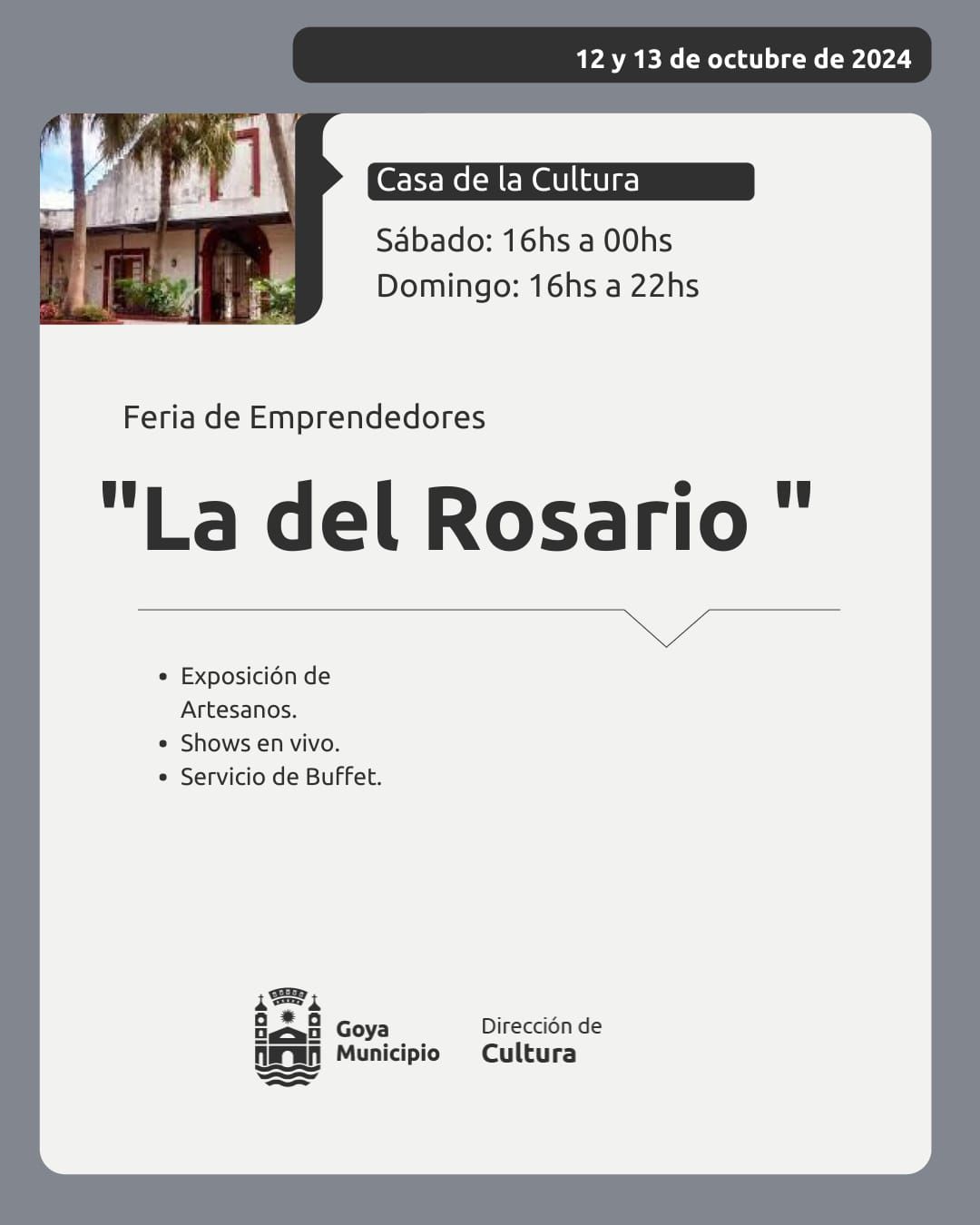CASA DE LA CULTURA INVITA A EXPO DE ARTESANOS Y MUESTRA PICTÓRICA