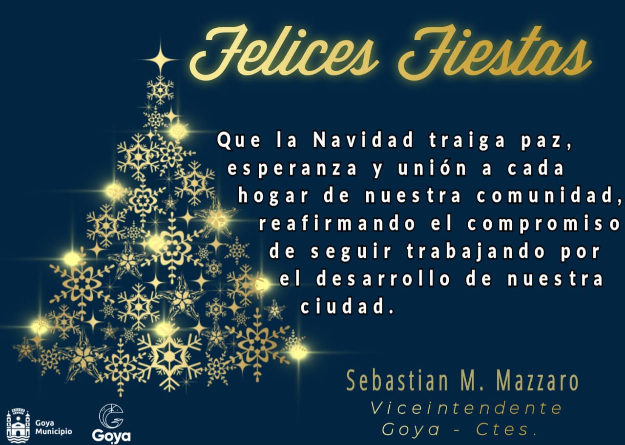 "QUE LA NAVIDAD TRAIGA PAZ": SON LOS DESEOS DEL VICEINTENDENTE MAZZARO