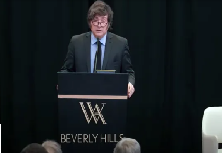 Javier Milei en Los Ángeles: "En 30 o 40 años podremos convertirnos en potencia..."