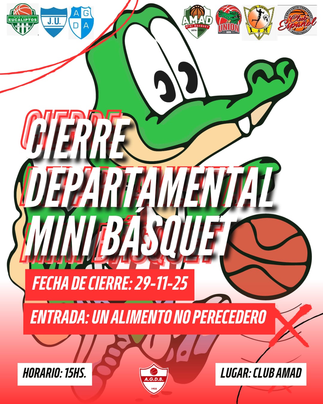 EL MINI BÁSQUETBOL DEPARTAMENTAL DE GOYA CIERRA SU TEMPORADA EL 29 DE NOVIEMBRE