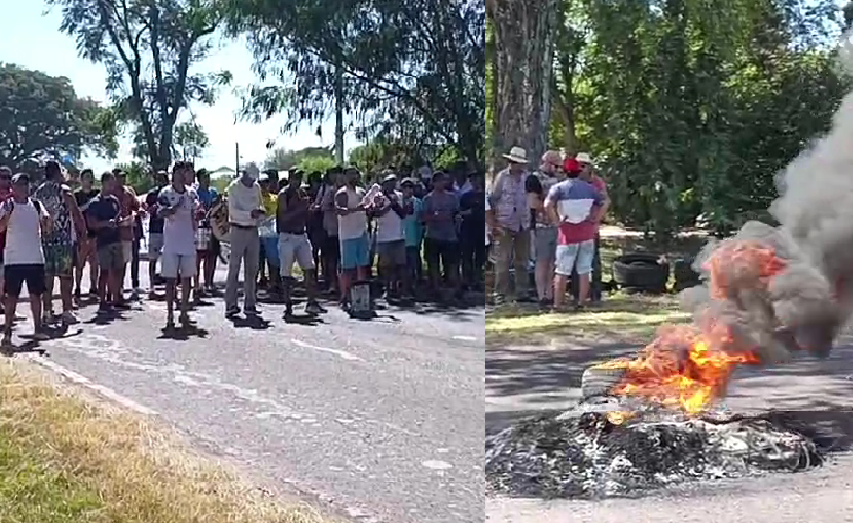 CIERRE DE ALAL: CORTAN LA RUTA 27 Y RECLAMAN INDEMNIZACIONES EN EL ACCESO A GOYA