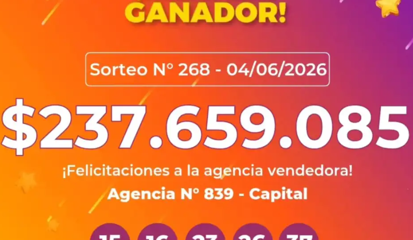 Un nuevo millonario en Corrientes: un apostador capitalino ganó más de $237 millones en la Poceada