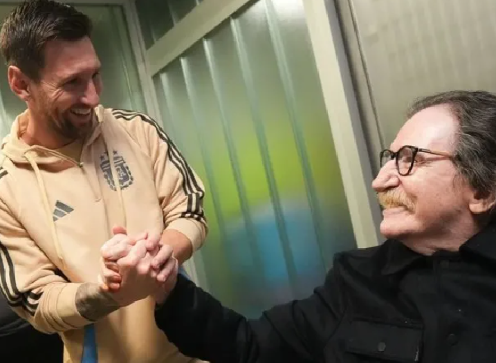 El tierno posteo de Lionel Messi tras conocer a Charly García: "¡Sos enorme!"