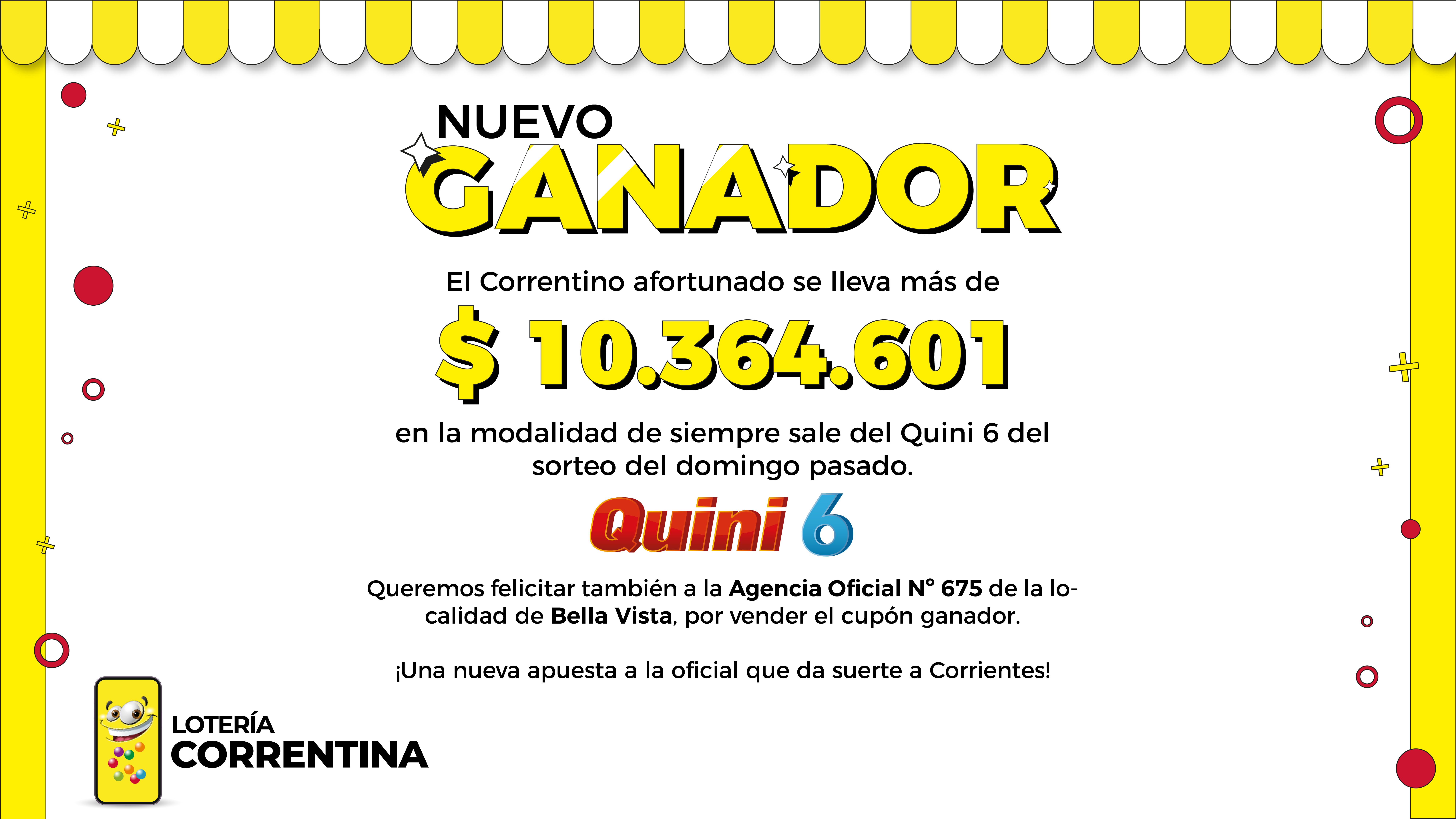 Afortunado ganador en Corrientes