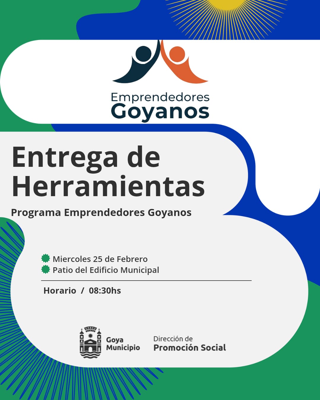 PROGRAMA “EMPRENDEDORES GOYANOS”: NUEVA ENTREGA DE HERRAMIENTAS A LOS EMPRENDEDORES