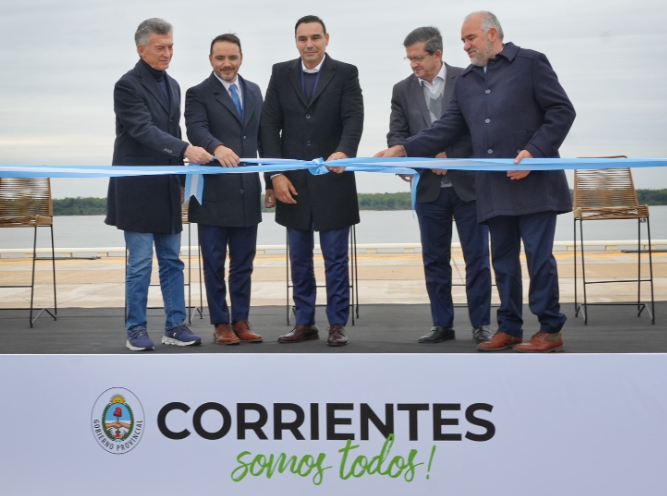 VALDÉS INAUGURÓ EL NUEVO PUERTO DE ITUZAINGÓ MARCANDO UN HITO EN LA LOGÍSTICA REGIONAL