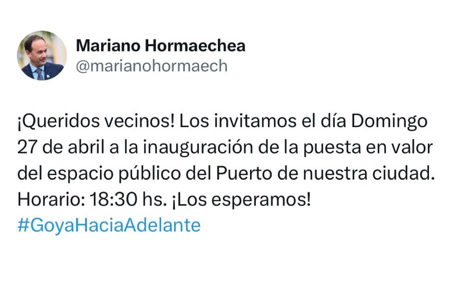 INAUGURACIÓN DE OBRAS EN EL PUERTO GOYA