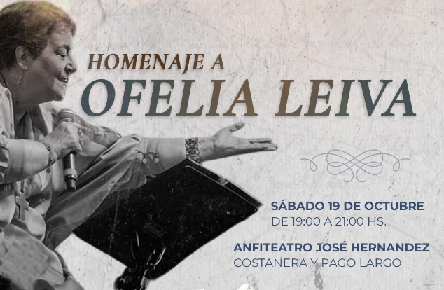 Este sábado se realizará un festival musical para rendir homenaje a Ofelia Leiva