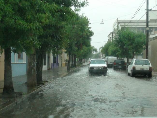 80 milimetros de lluvias en Goya