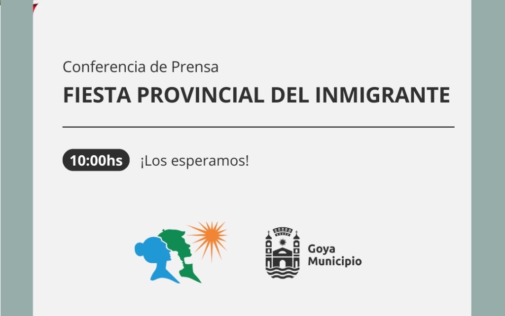 XI FIESTA PROVINCIAL DEL INMIGRANTE: HOY en conferencia de Prensa se presentará la Edición 2024
