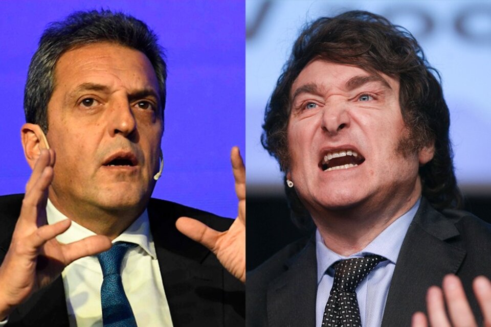Nueva encuesta: Sergio Massa se enfrentaría en un balotaje con Javier Milei