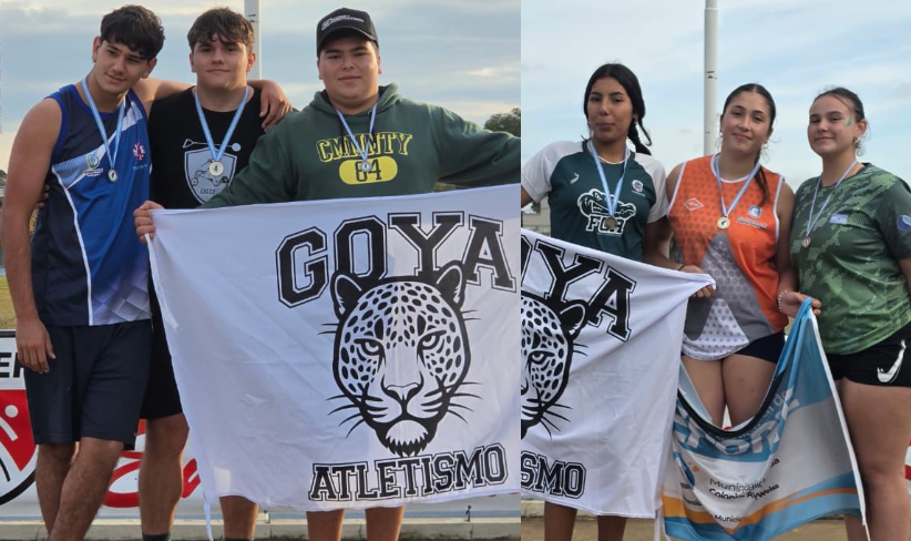 ORGULLO PARA EL DEPORTE GOYANO: LA ESCUELA MUNICIPAL DE ATLETISMO COSECHÓ CINCO MEDALLAS EN EL NACIONAL DE LANZAMIENTO