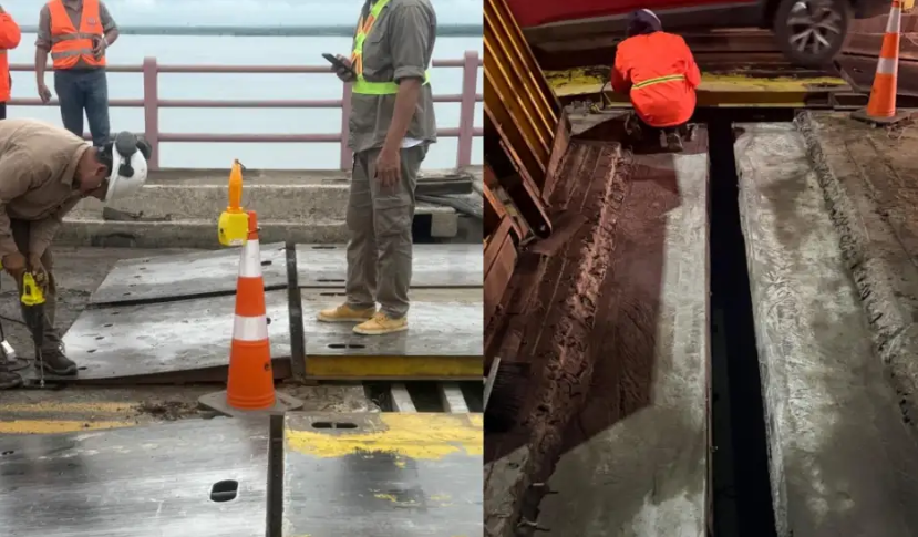 Avanzan las obras en el puente General Belgrano: Vialidad Nacional completó el 50% del recambio de juntas