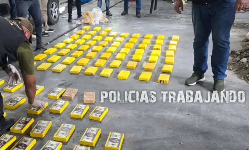 CHACO: TRANSPORTABAN COCAÍNA EN BLOQUES DE CEMENTO EN RUTA 16