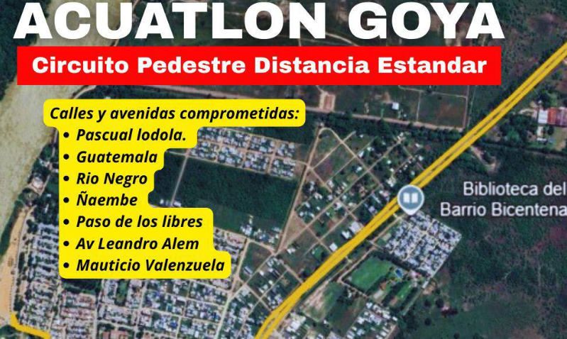 ATENCIÓN VECINOS: INICIA EL ACUATLÓN CIUDAD DE GOYA 2026