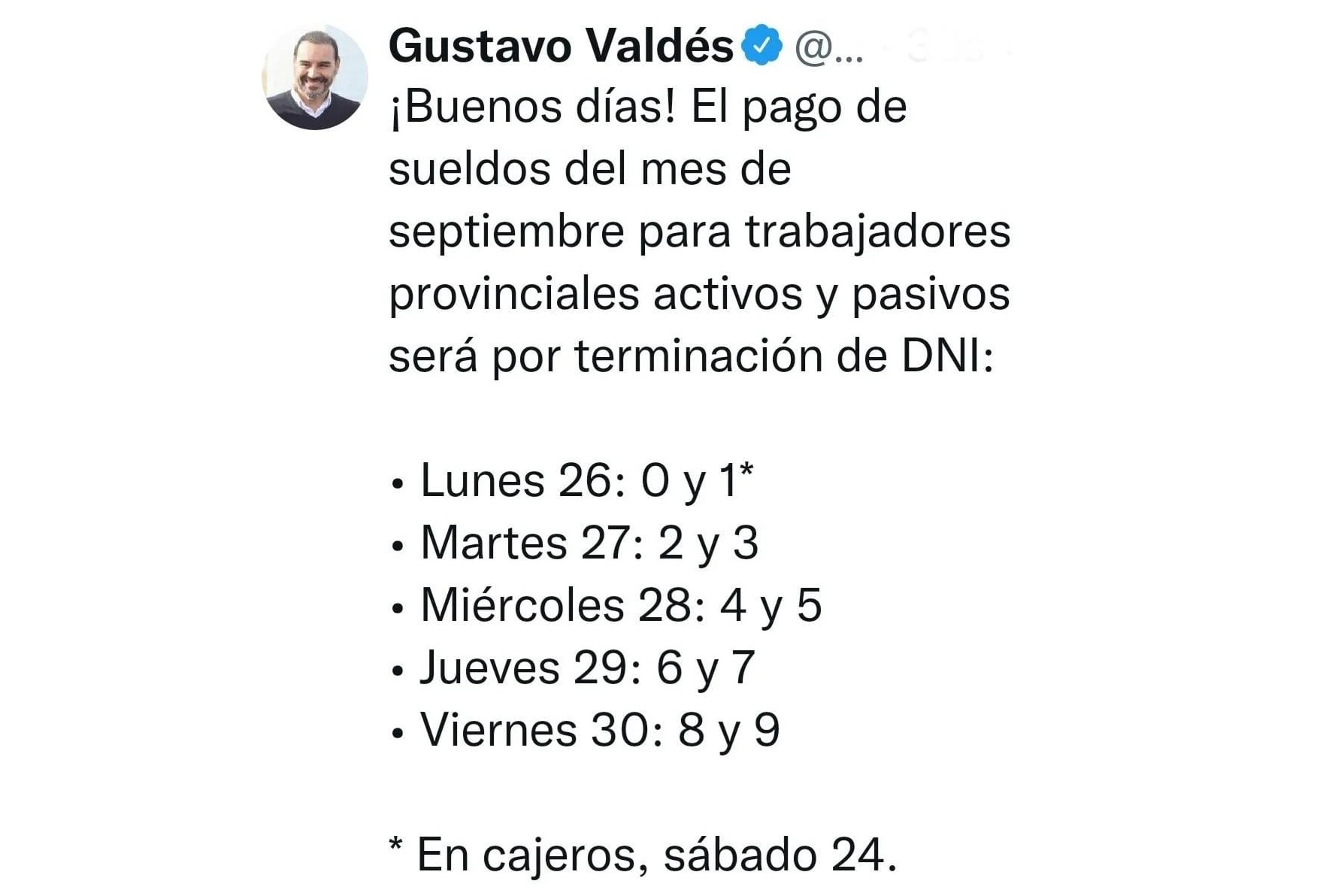 pago septiembre