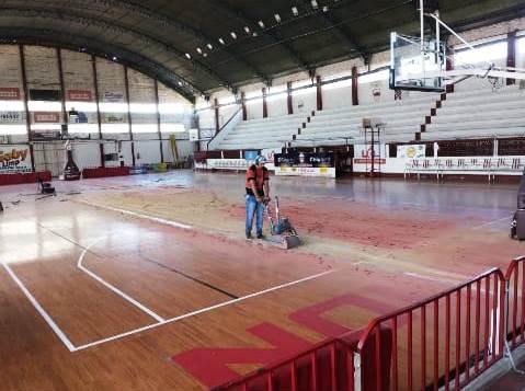 En Unión dieron inicio los trabajos en el piso deportivo