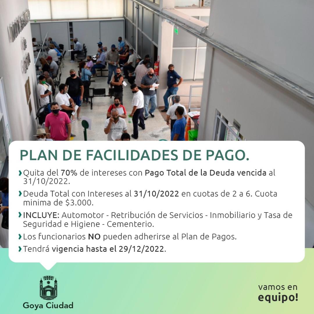 plan facilidades de pago