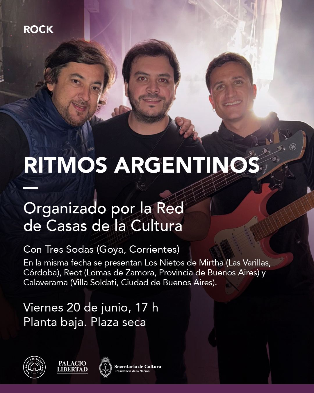 RITMOS ARGENTINOS: LOS TRES SODAS SE PREPARAN PARA SU SHOW EN BUENOS AIRES