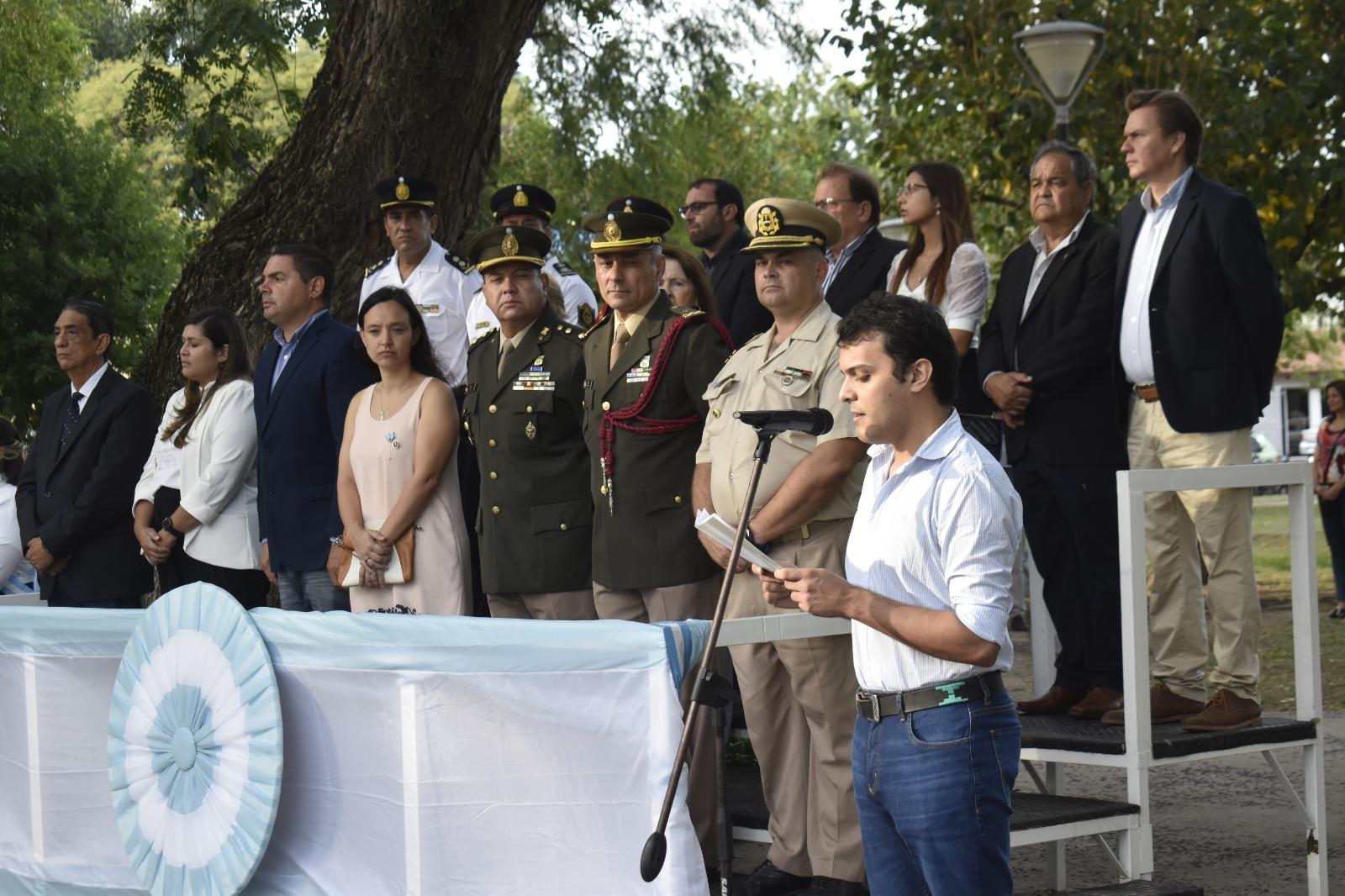 MUNICIPALIDAD Y ASOCIACIÓN CULTURAL SANMARTINIANA GOYA RECORDARON EL NATALICIO DEL PADRE DE LA PATRIA
