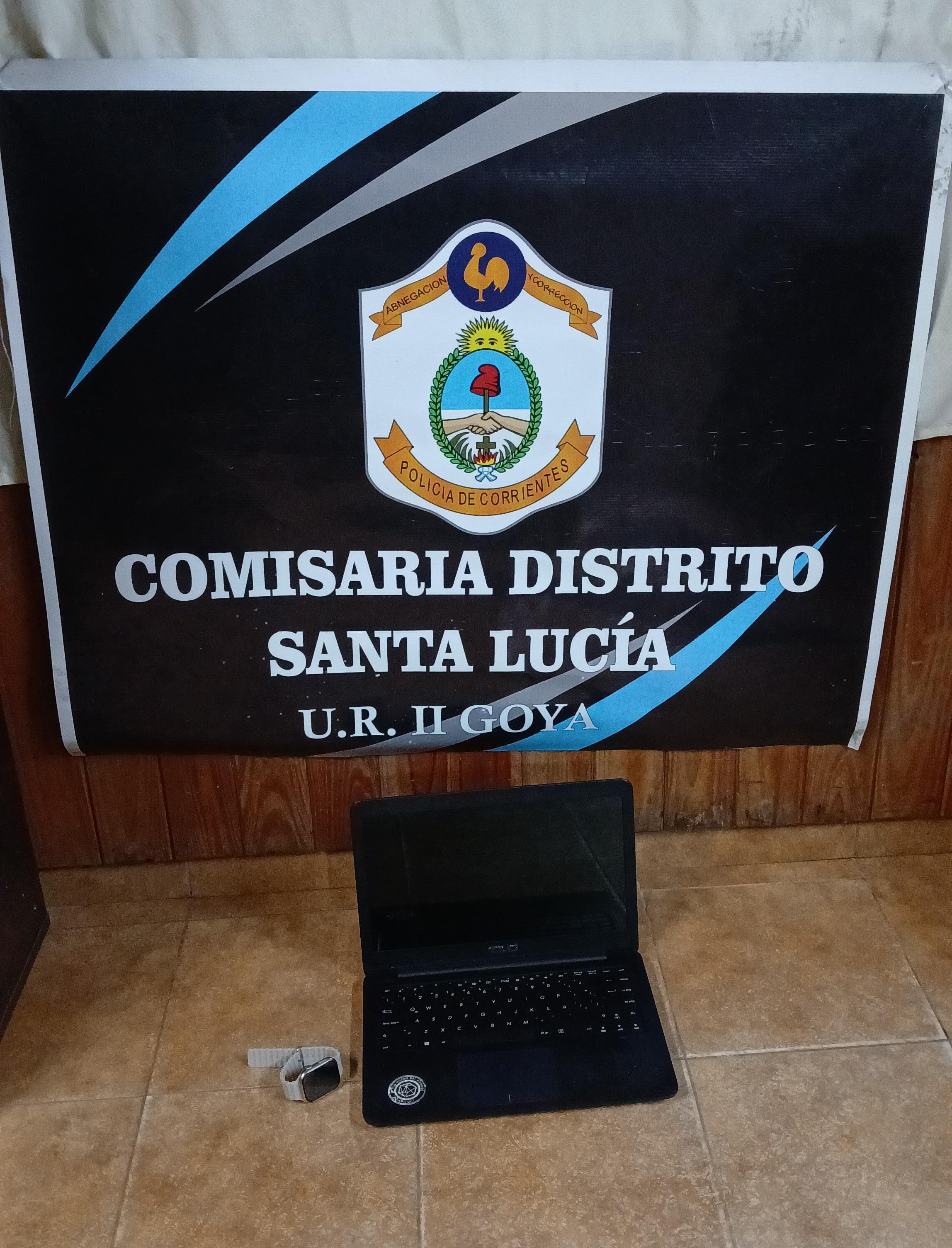 EN SANTA LUCÍA LA POLICÍA RECUPERÓ OBJETOS ROBADOS