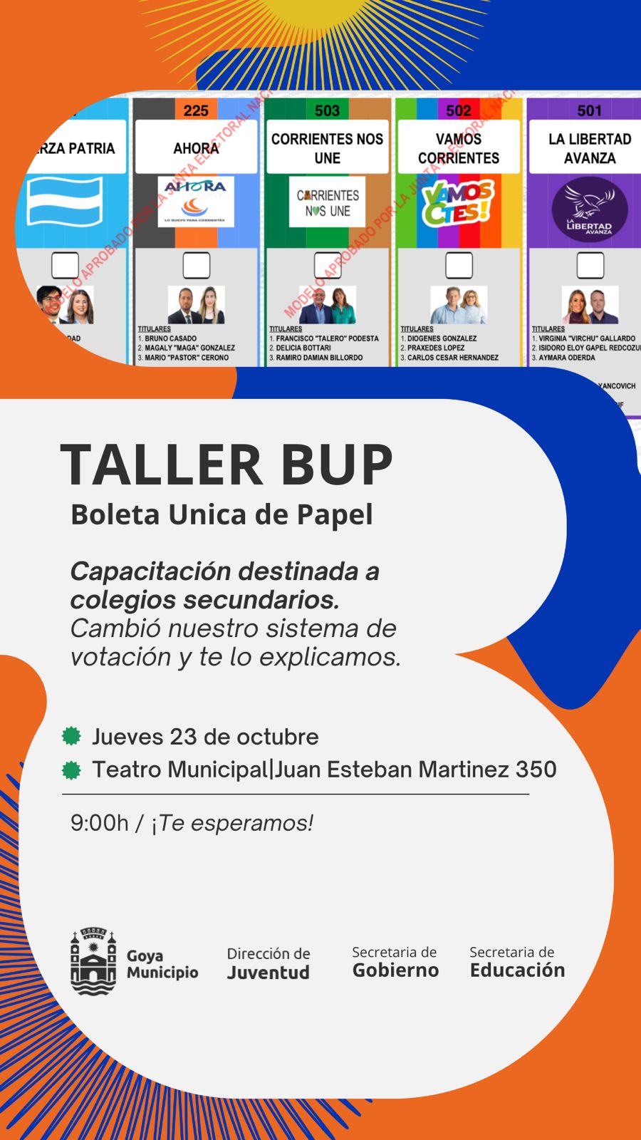 TALLER BUP: BOLETA ÚNICA DE PAPEL