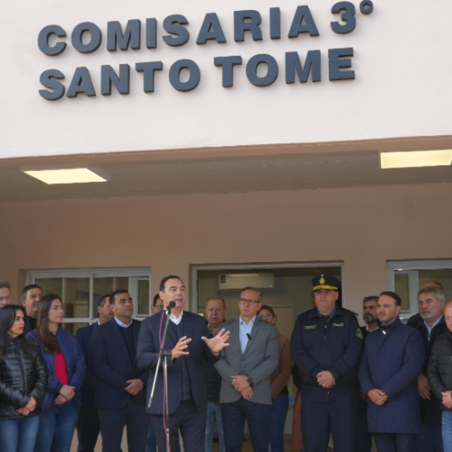 EN SANTO TOMÉ, VALDÉS INAUGURÓ LA COMISARÍA 3RA Y DESTACÓ LA MODERNIZACIÓN DEL TRABAJO POLICIAL