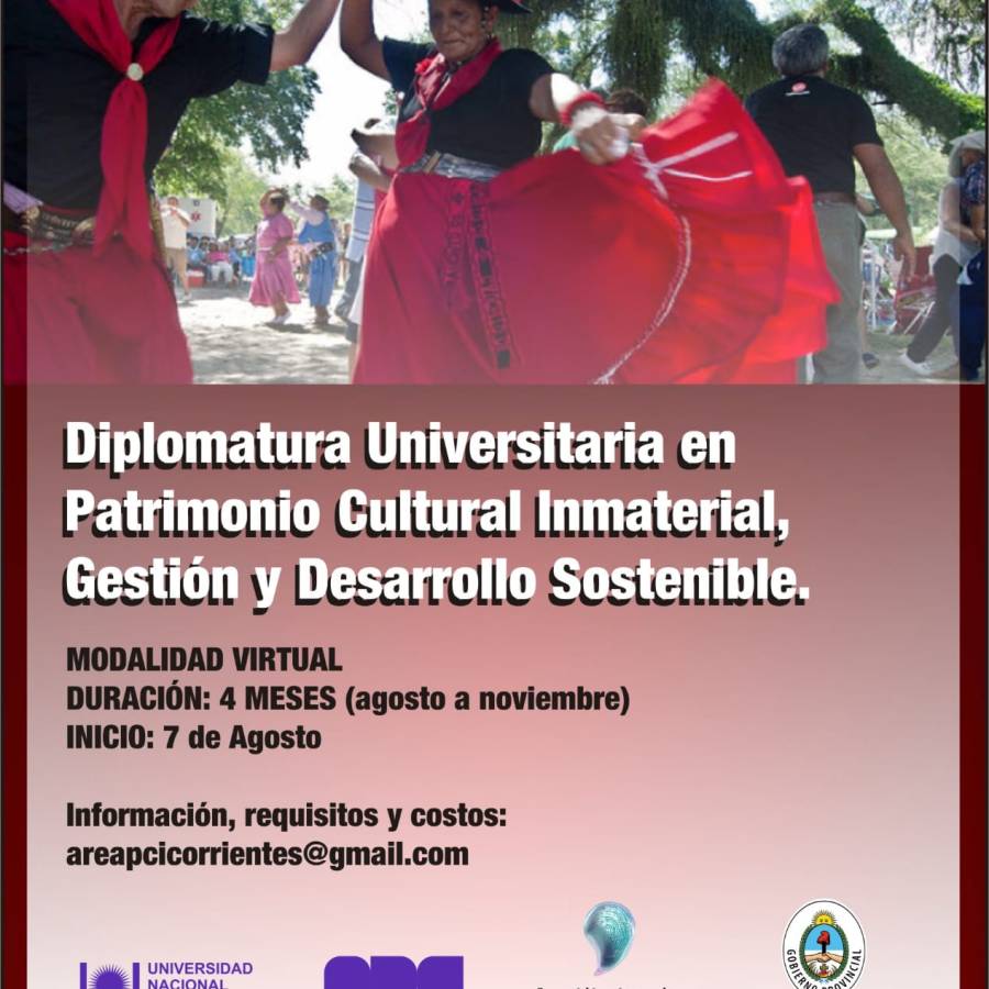 DIPLOMATURA UNIVERSITARIA EN PATRIMONIO CULTURAL INMATERIAL, GESTIÓN Y DESARROLLO SOSTENIBLE