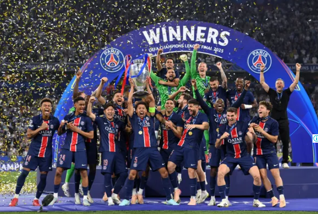 Demoledor: PSG goleó por 5-0 al Inter y se coronó campeón de la Champions League