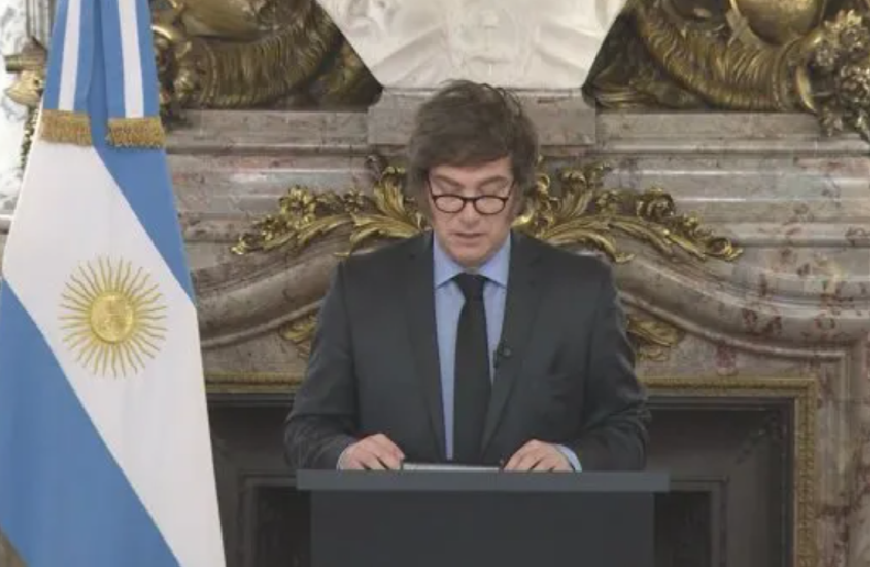 El discurso completo de Javier Milei en la cadena nacional